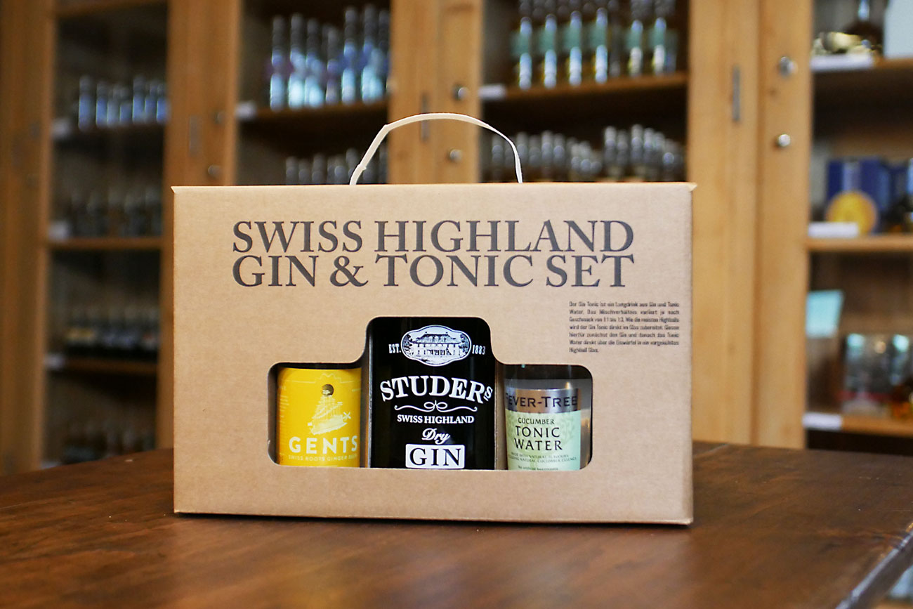 Swiss Highland Gin & Tonic Set mit Swiss Highland Dry Gin